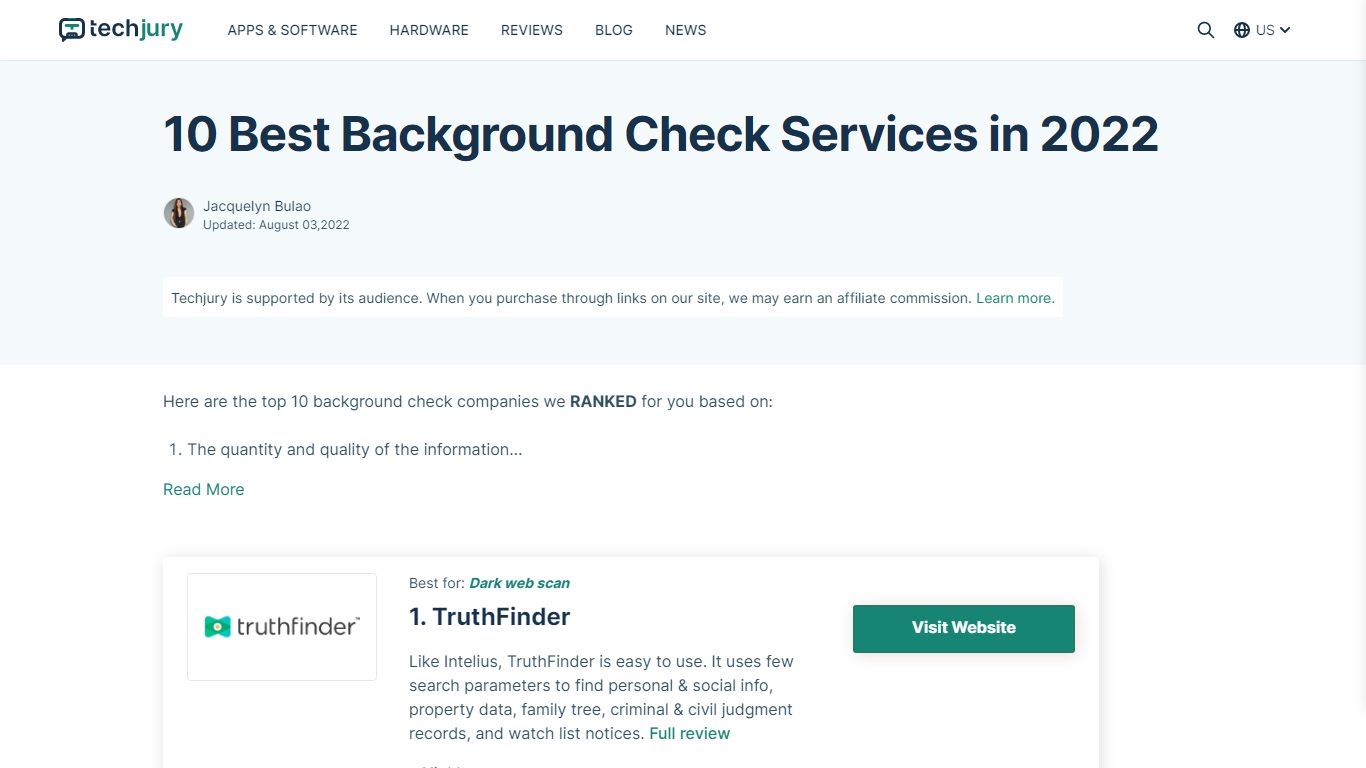 10 Best Background Check Sites in 2022 - In-Depth Reviews - Techjury